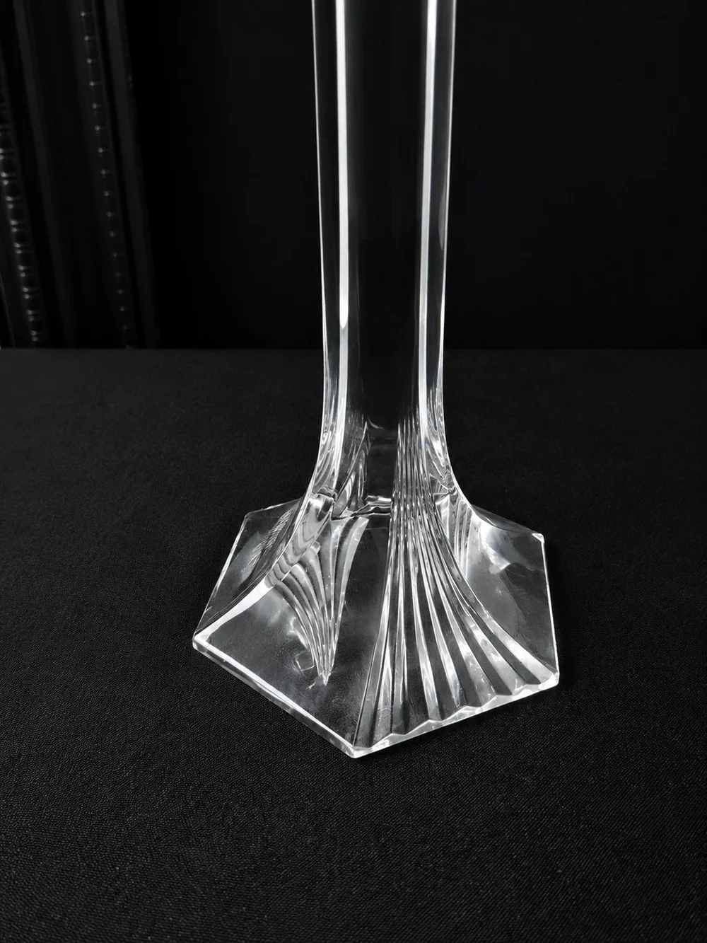 Vintage 80s MIKASA EXCELSIOR CRYSTAL 12INCH TALL CANDESTICKS